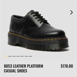Dr. Martens 8053 Leather Platform Casual Shoes